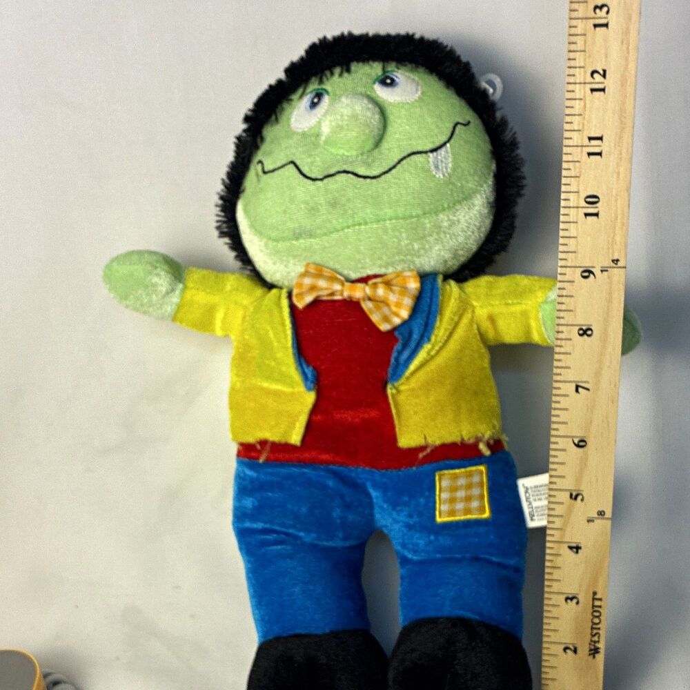 Kellytoy vintage Stuffed Doll Plush Yellow Jacket Blue Pants 14 in Frankenstein